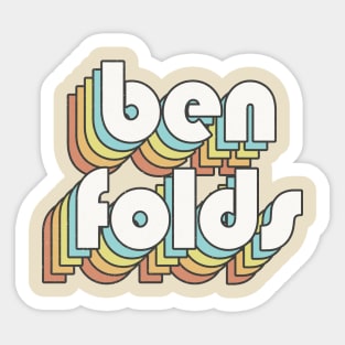 Retro Ben Folds Sticker